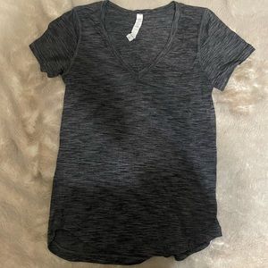 Lululemon Heathered gray v neck top